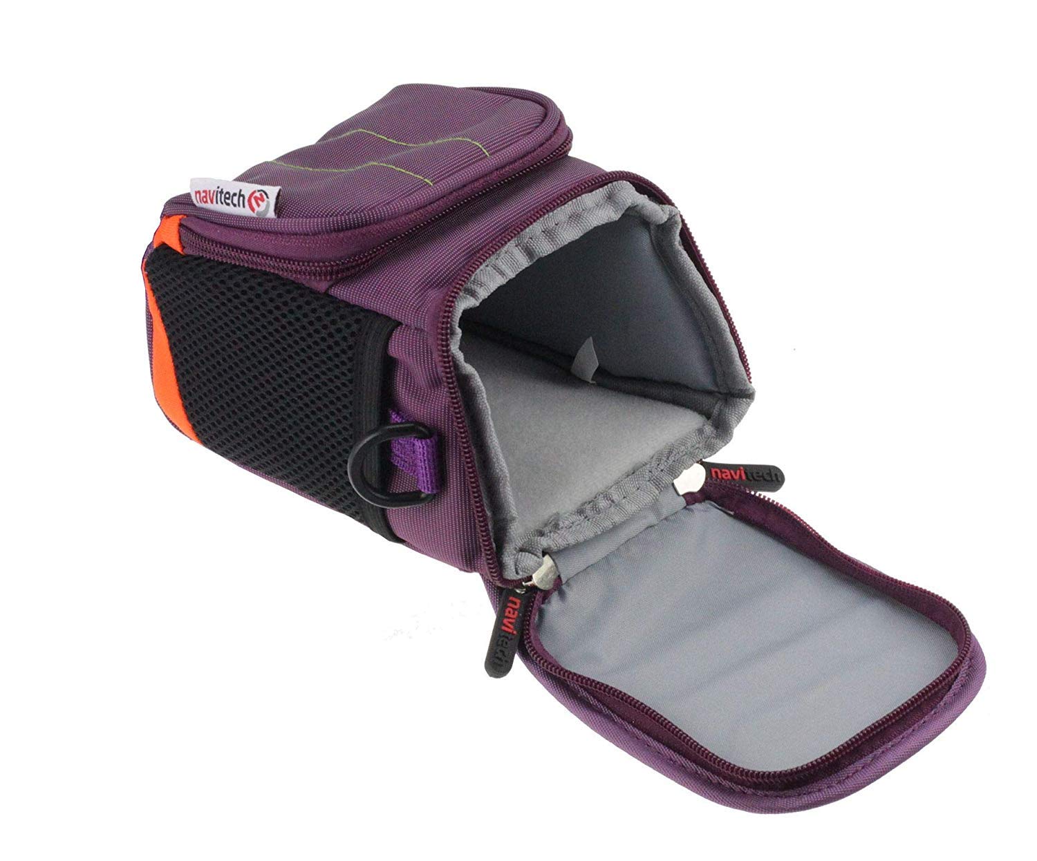 Navitech Purple Digital Camcorder Case Bag for Canon Vixia HF W10 - Waterproof Protective Cover with Adjustable Belt & Shoulder Strap - Perfect for Travel, Outdoor Shooting & Camera Storage