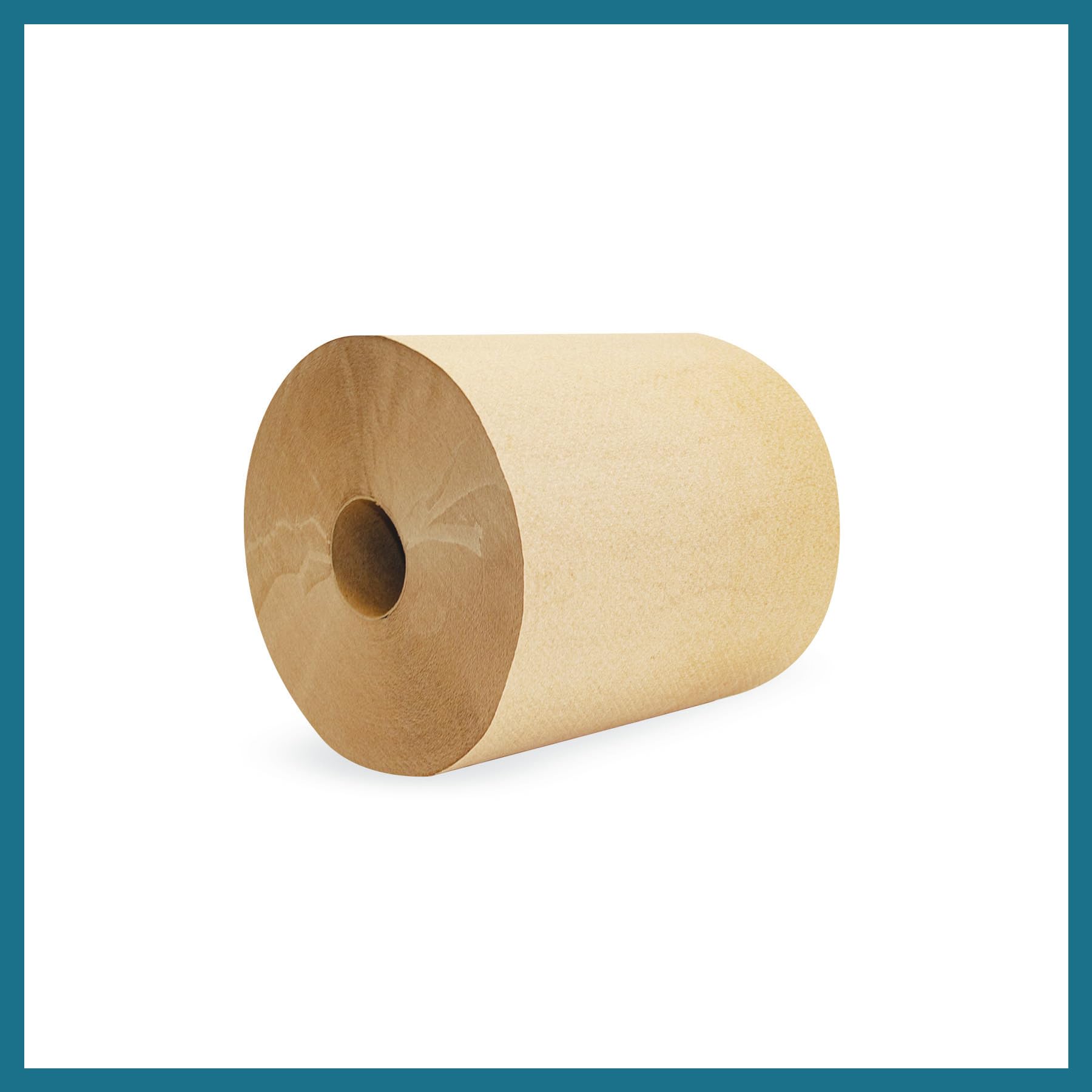 Morsoft by Morcon R6800 Universal Hardwound Roll Towels - 6 Rolls x 800 ft Brown Recycled Paper Towels (100% Post-Consumer Fibers) - Ideal for Commercial Kitchens, Restaurants & Office Break Rooms