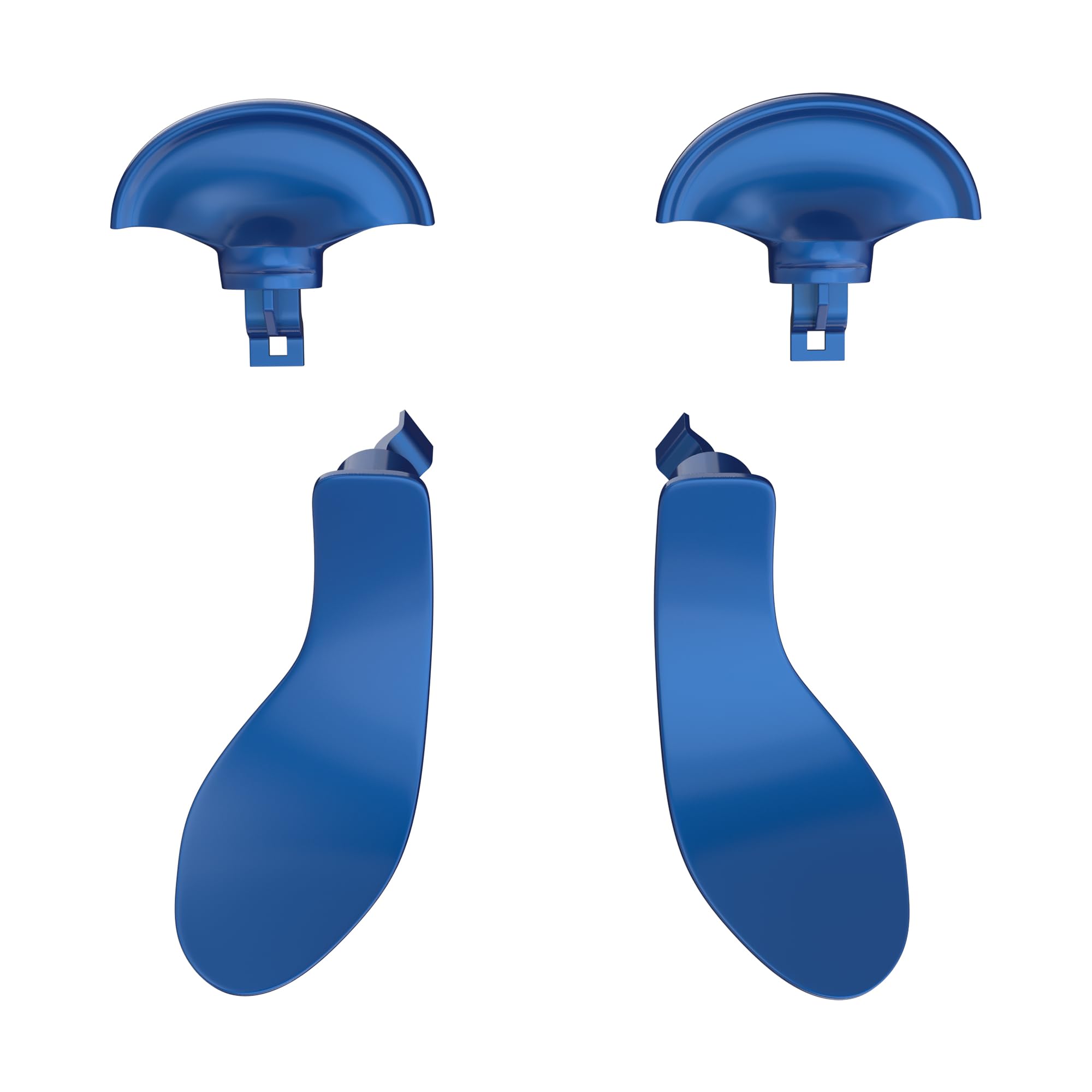 Premium 4PCS Metal Back Paddles for PS5 Edge Controller - Stainless Steel Replacement Buttons for DualSense Edge Controller - Enhanced Gaming Triggers for PlayStation 5 (Blue) - Perfect for FPS, Racing & Competitive Gaming