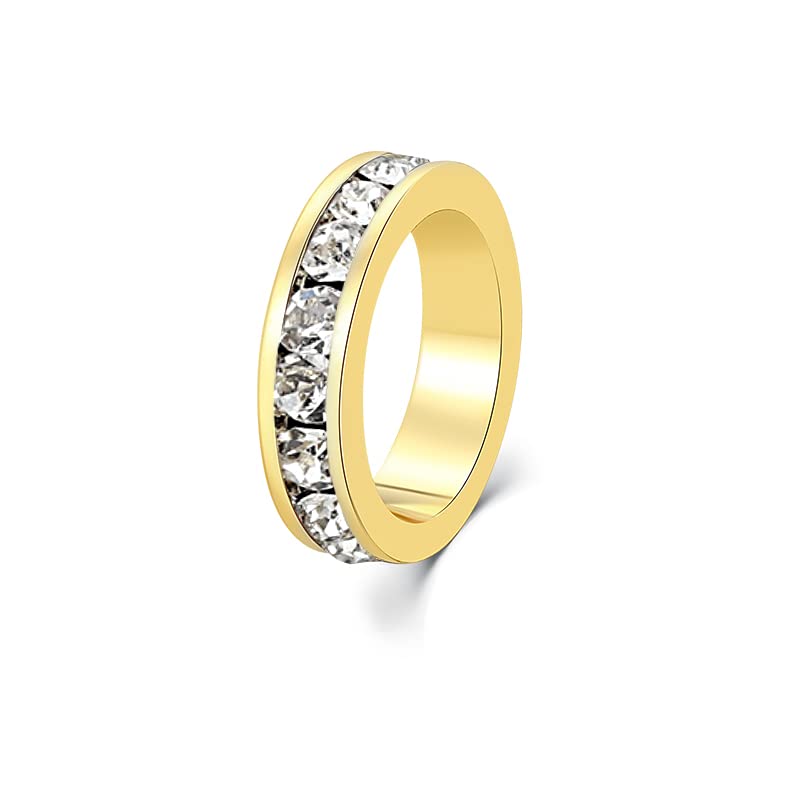 April (Crystal), gold charm