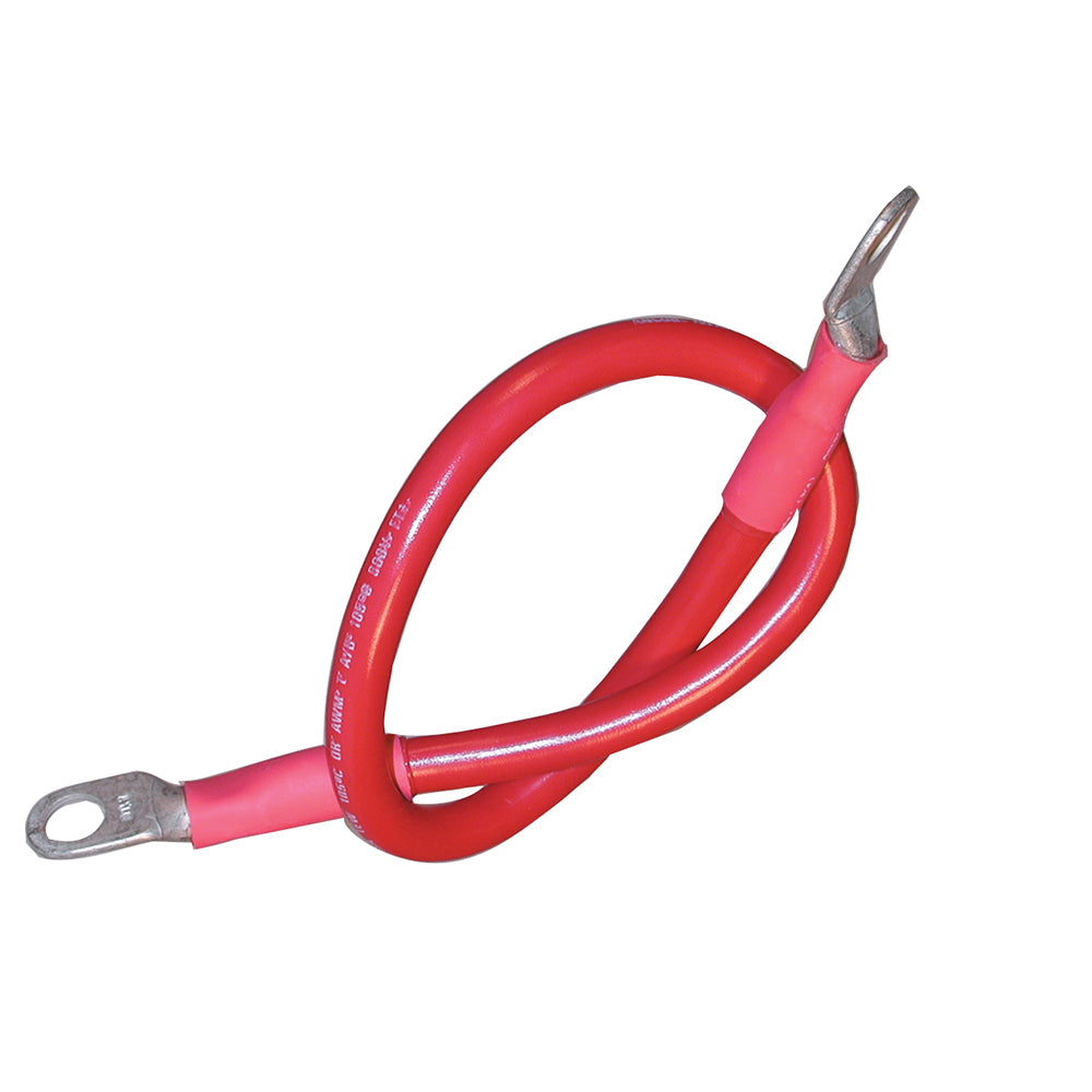 High-Performance A4V 189145 Battery Cable Assembly - 2 AWG Red - Perfect for Automotive, Marine, and RV Electrical Systems