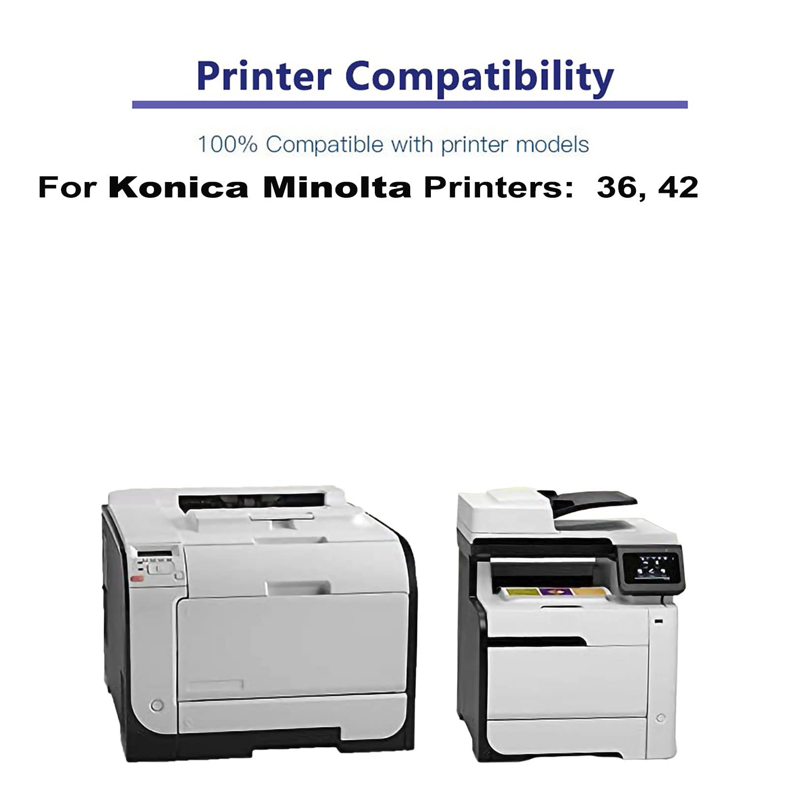 6-Pack High-Capacity TN415/TN-415 Toner Cartridge (A202032) for Konica Minolta Bizhub 36 & 42 Printers - Black | Ideal for Office Printing & Bulk Document Production