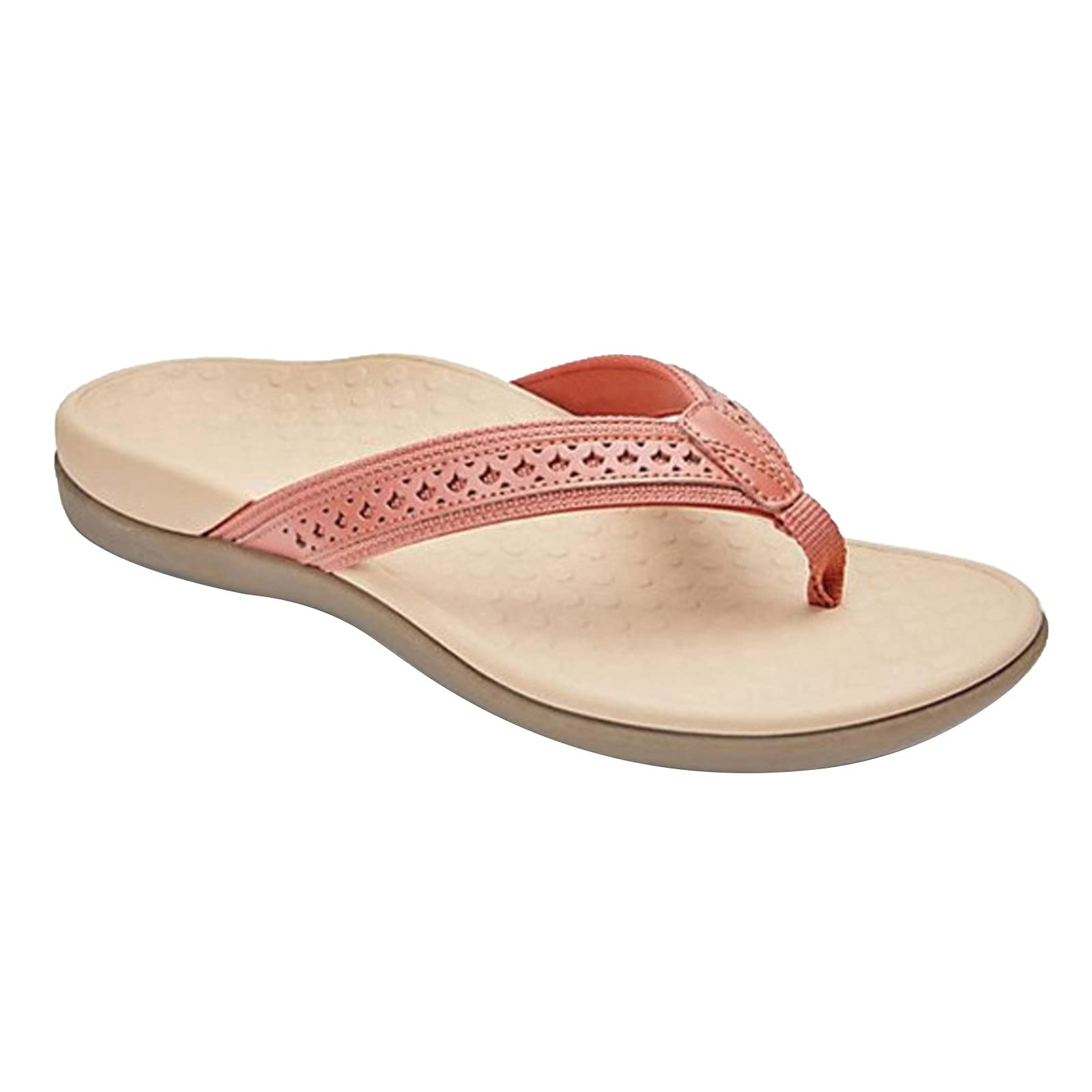 Zalanala Women's Yoga Mat Flip Flops - Comfortable Arch Support Non-Slip Thong Sandals with Leather Straps for Summer, Beach, Pool & Spa - Perfect for Yoga, Travel & Relaxation