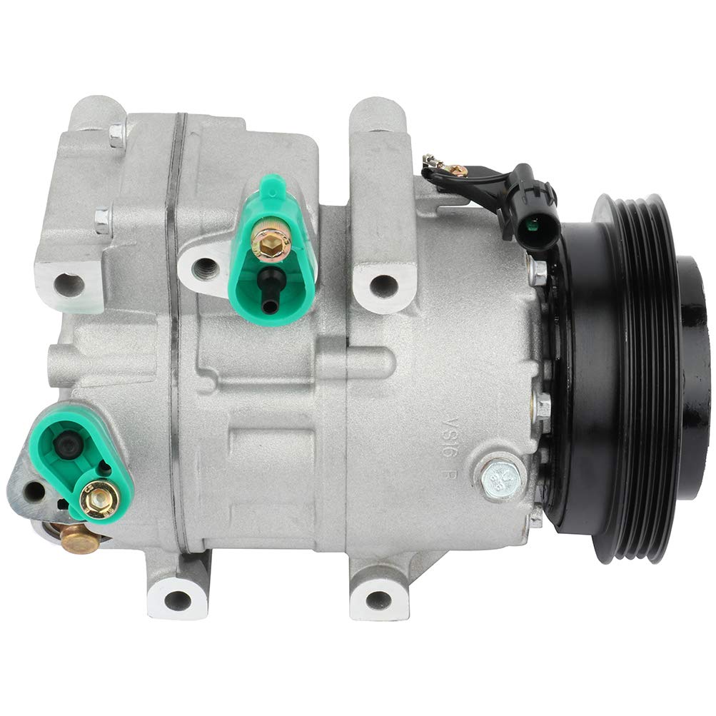 ECCPP AC Compressor for 2006-2012 Dodge Attitude 1.6L & 2006-2009 Hyundai Accent 1.6L - A/C Compressor with Clutch - Perfect for Summer Cooling & Car AC Repair