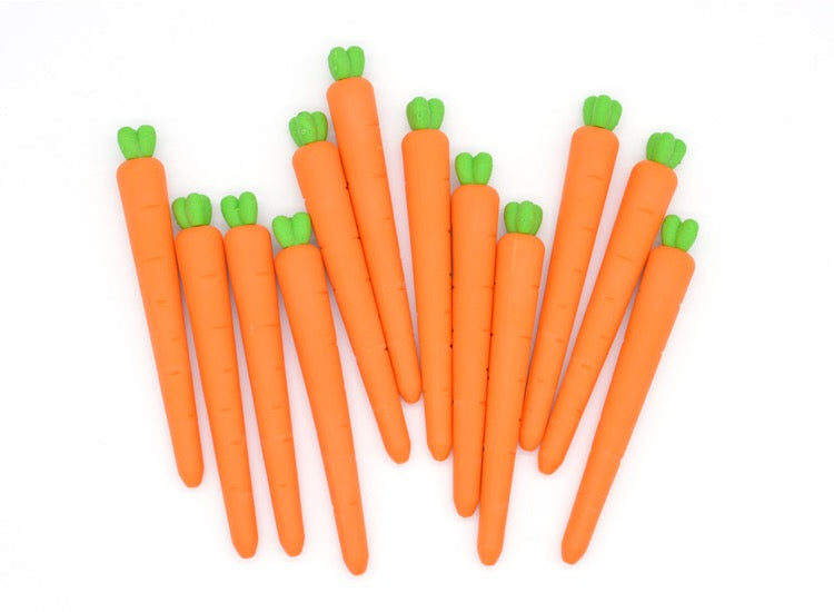 Premium Carrot-Shaped Erasers - Fun & Functional School Supplies for Kids & Artists - Perfect for Homework, Sketching & Classroom Use