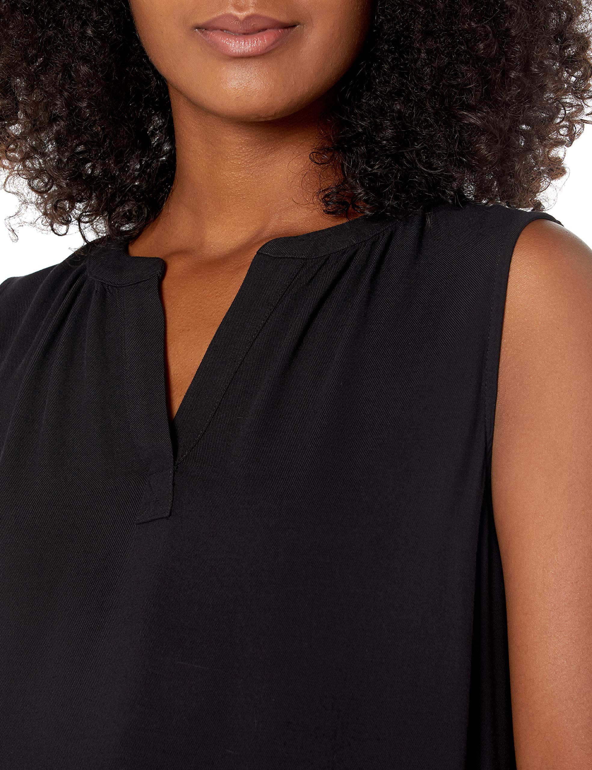 Amazon Essentials Women's Sleeveless Woven Shirt - Comfortable Summer Blouse for Work & Casual Wear | Lightweight Breathable Fabric for Office, Travel & Outdoor Activities