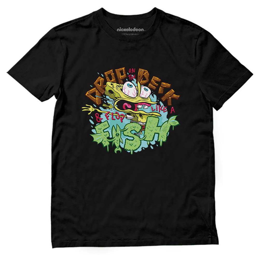 SpongeBob SquarePants T-Shirt for Kids & Adults - Nickelodeon Cartoon Character Graphic Tee - Perfect for Birthday Gifts, Cosplay & Casual Wear
