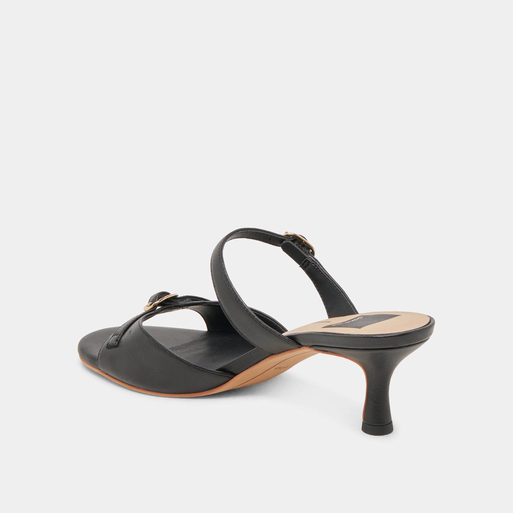 LORALI Women's Black Leather High Heels - Stylish & Comfortable Dress Shoes for Parties, Weddings & Evening Events