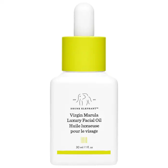 Drunk Elephant Virgin Marula Luxury Facial Oil – Hydrating & Nourishing Face Oil for Dry Skin – Perfect for Nighttime Skincare & Anti-Aging Routine