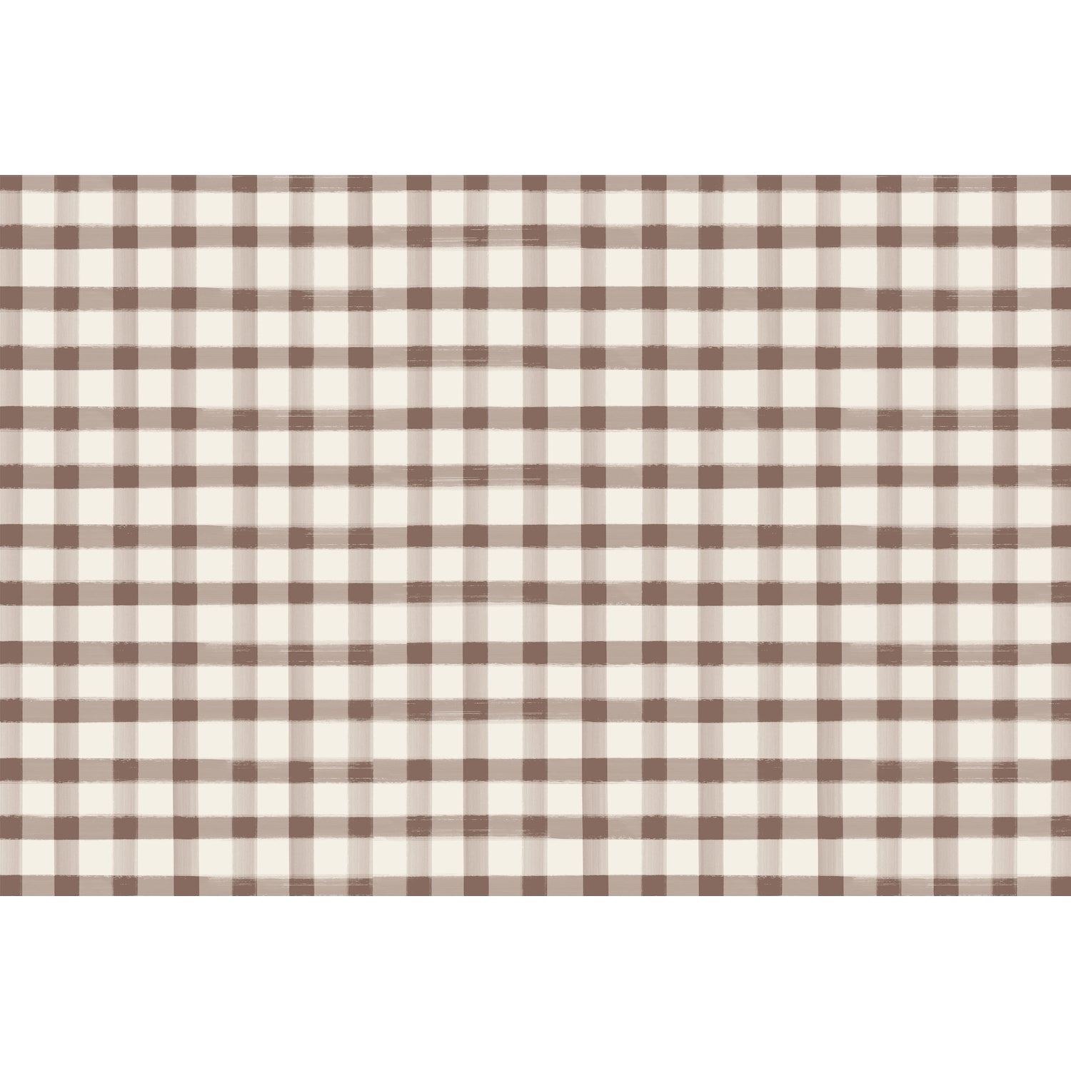 Eco-Friendly Brown Painted Check Placemat Set of 4 - Waterproof Table Mats for Dining, Kitchen, Party & Home Decor - Perfect for Thanksgiving, Christmas & Everyday Use