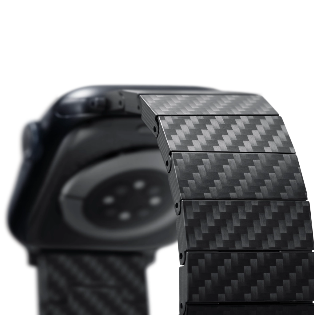Premium Carbon Fiber Watch Band for Apple Watch Series 8/7/6/SE - Lightweight & Durable Replacement Strap for Workout, Running & Everyday Use