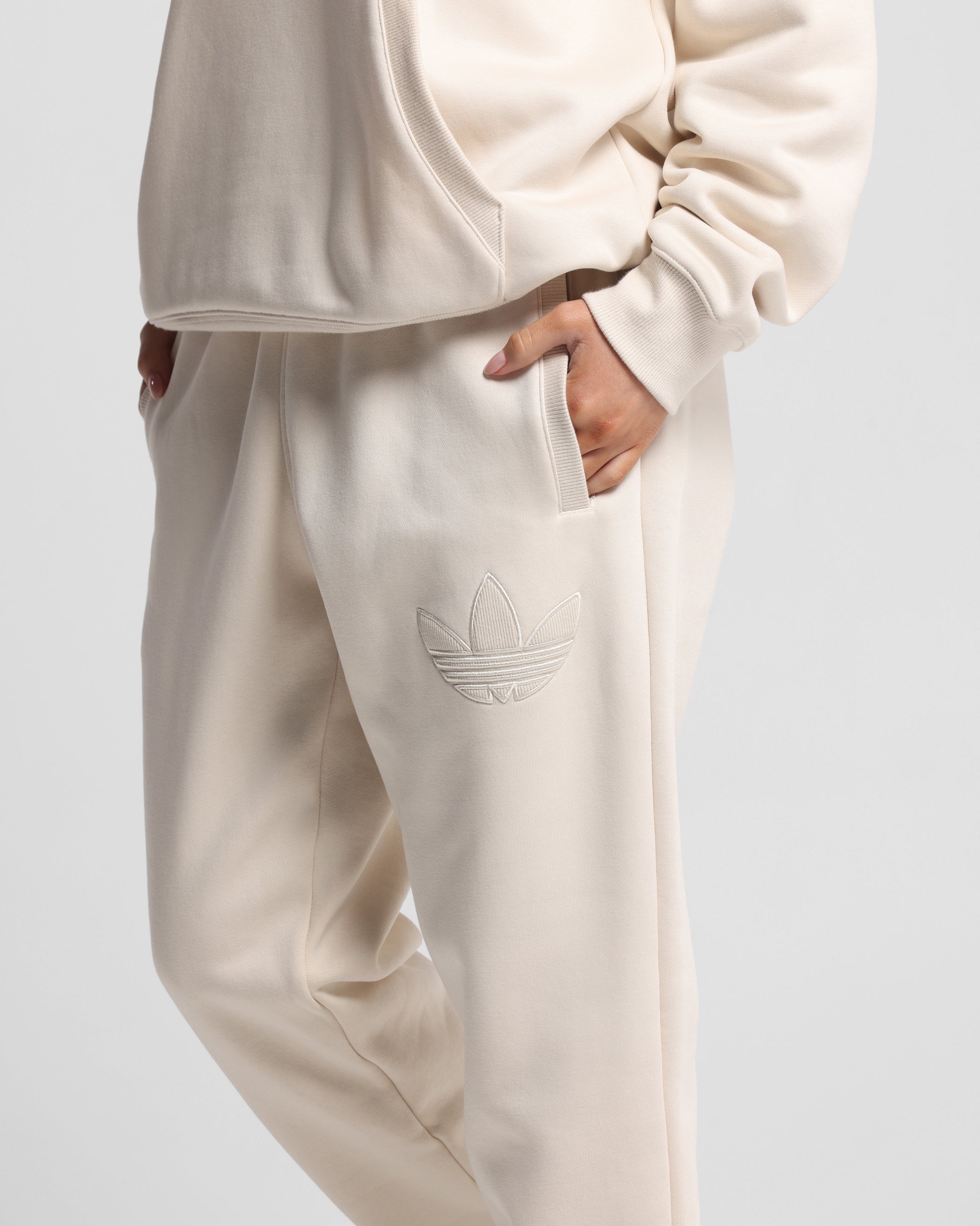Adidas Originals 70's Fleece Joggers for Men - Soft Comfortable Athletic Pants, Wonder White - Perfect for Running, Gym Workouts & Casual Wear