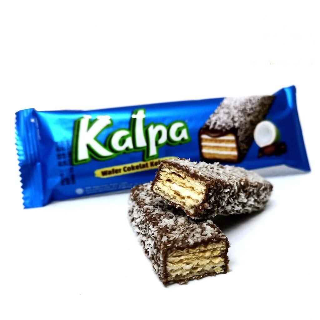 Kalpa Coconut Chocolate Wafers Bars - 12 Pack (9.31 Oz) | Delicious Snack Crackers for Office, School & Travel | Gluten-Free Sweet Treat