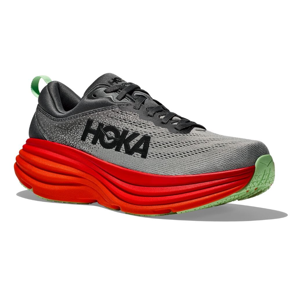Hoka Men's Bondi 8 Running Shoes - Lightweight Cushioned Sneakers for Marathon, Jogging & Walking - Breathable Mesh Upper with Maximum Support & Comfort