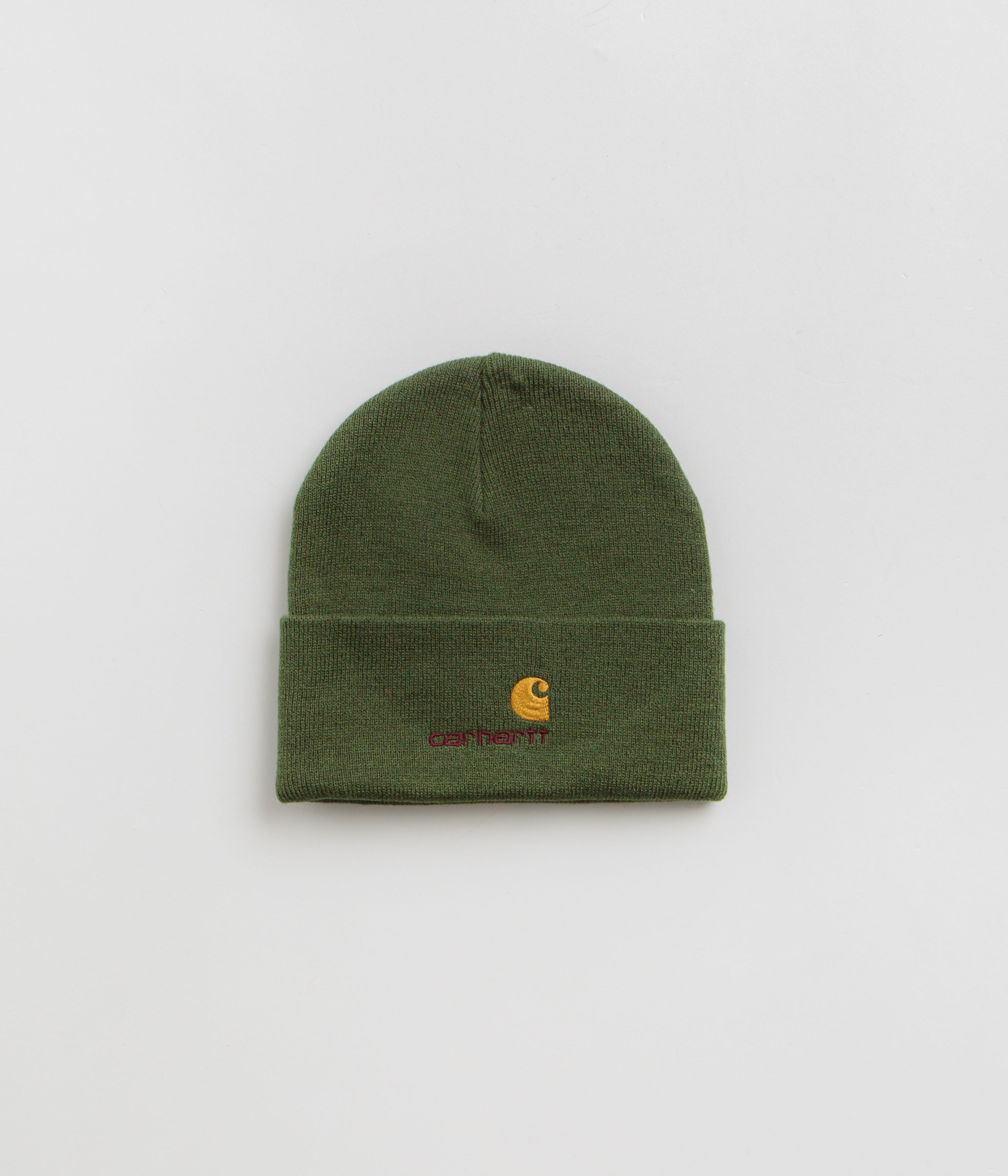 Carhartt American Script Beanie Hat - Soft Winter Knit Beanie for Men & Women - Warm Fleece Lined Skull Cap - Perfect for Cold Weather, Outdoor Activities & Casual Wear