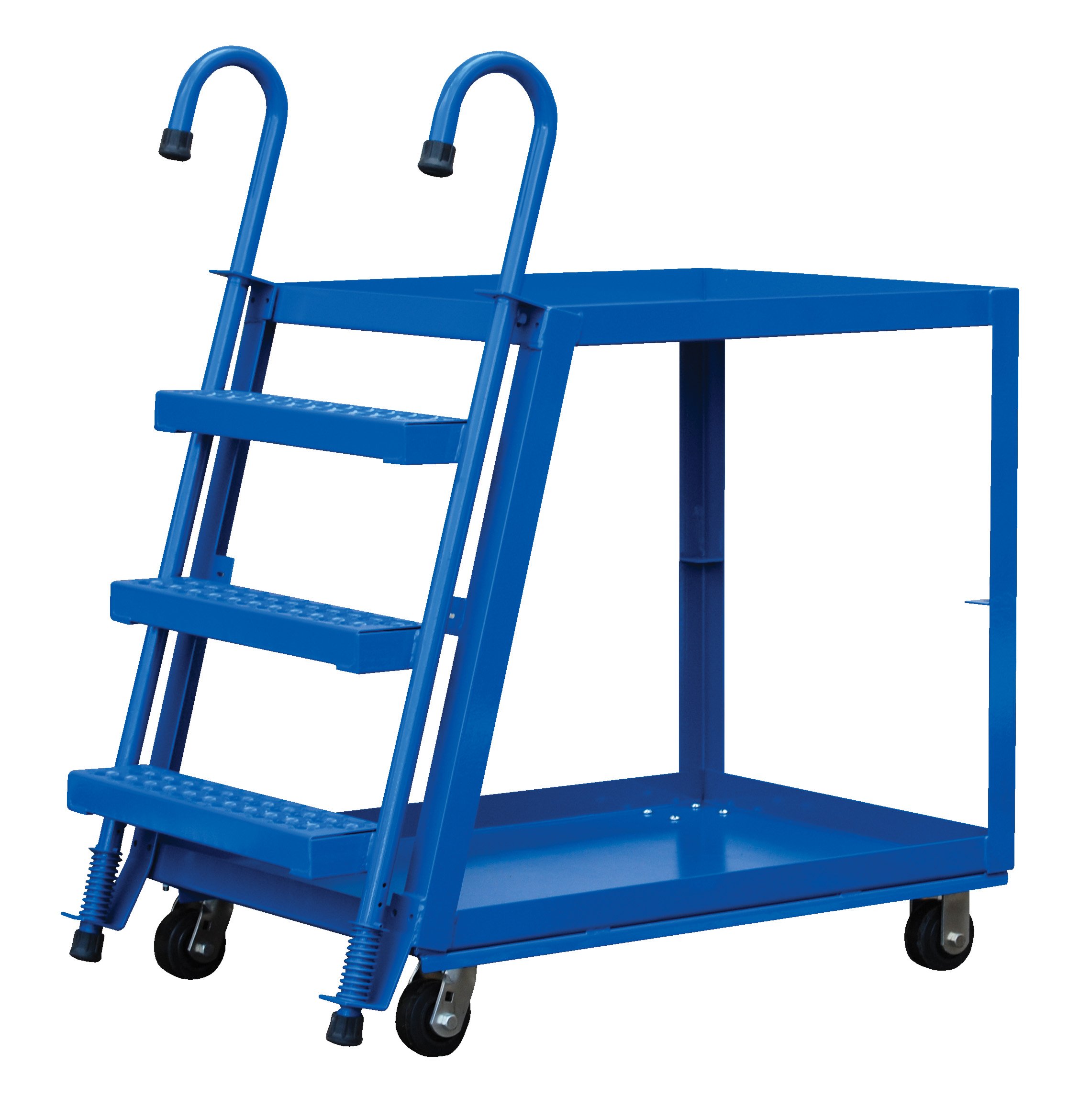 Vestil 2-Shelf Rubber Stock Picker 22x36 - Heavy Duty Industrial Shelf for Warehouse, Retail, and Storage Organization