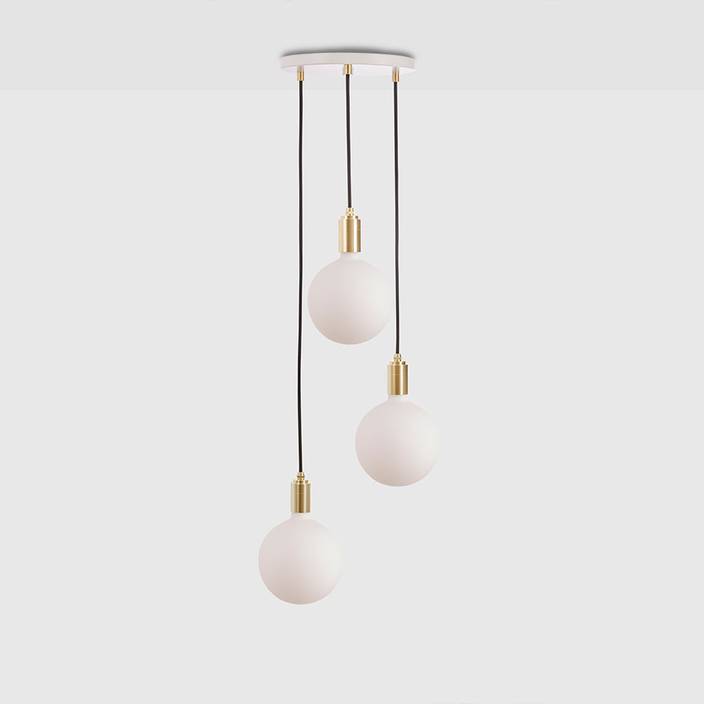 Elegant Triple Pendant Necklace in Brass with Sphere IV Charm - Perfect for Everyday Wear, Special Occasions & Gift Giving