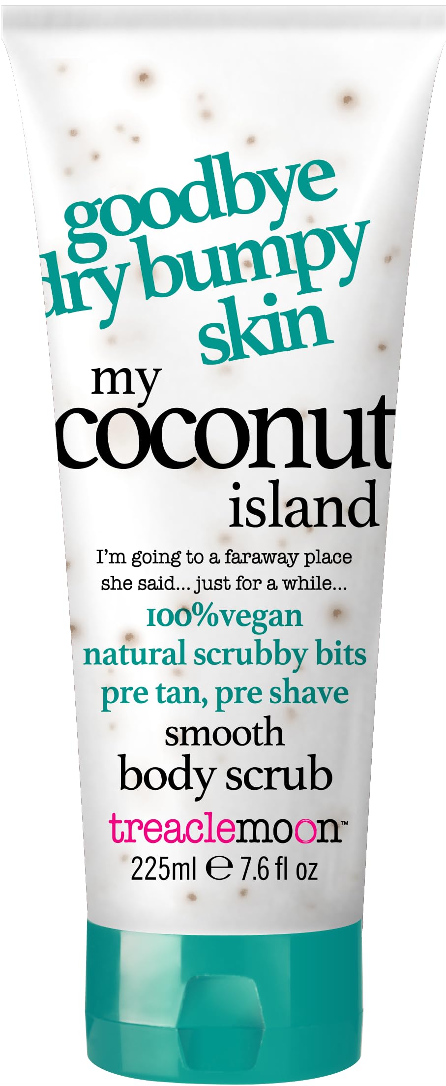 Treaclemoon My Coconut Island Body Scrub 225ml - Exfoliating & Moisturizing Coconut Sugar Scrub for Soft Skin - Perfect for Spa Day & At-Home Self Care Routine