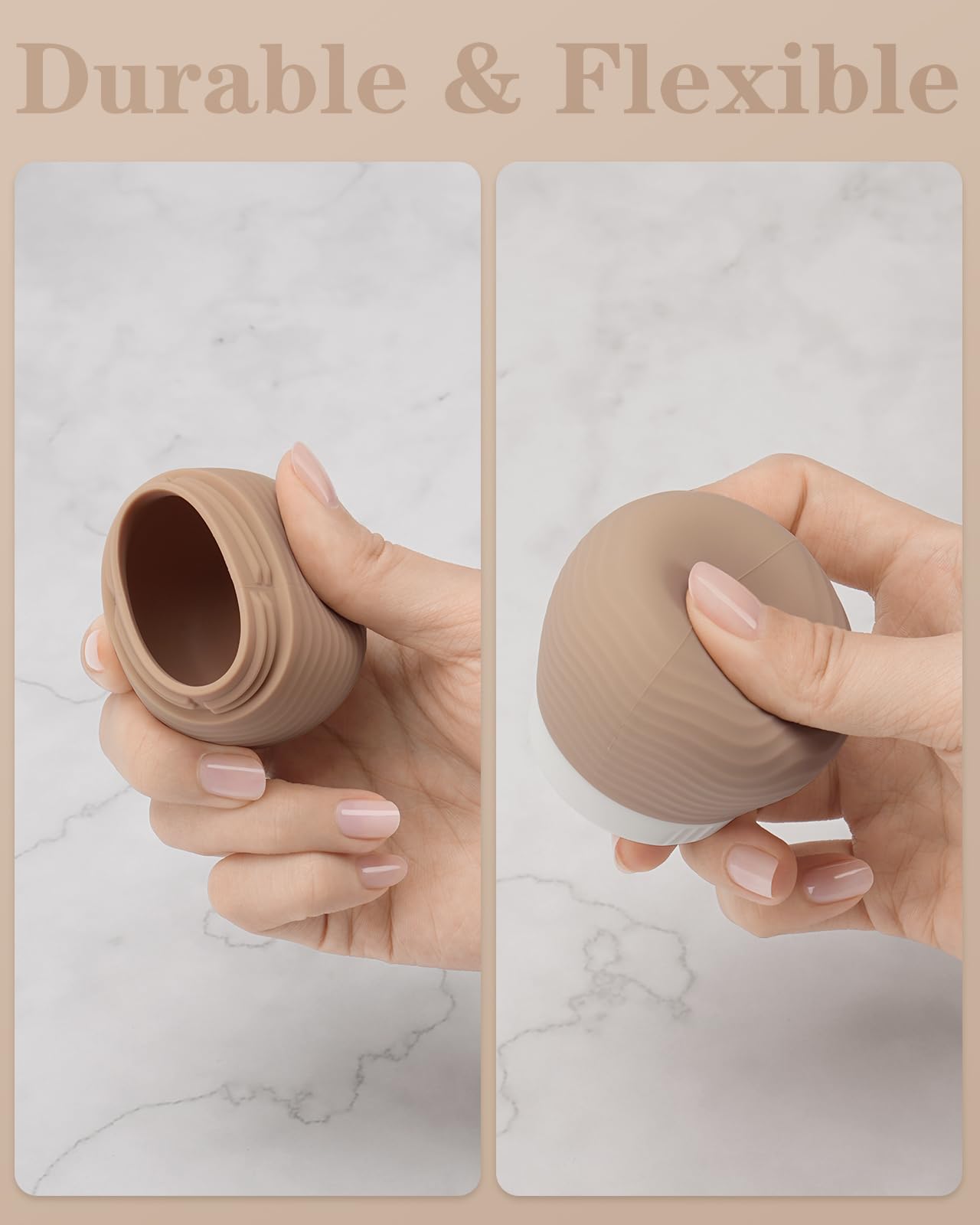 TSA Approved Silicone Travel Containers for Toiletries - 4 Pack Leak-Proof Cream Jars for Cosmetics, Face & Body Creams - Perfect for Air Travel, Gym Bags & On-The-Go Skincare