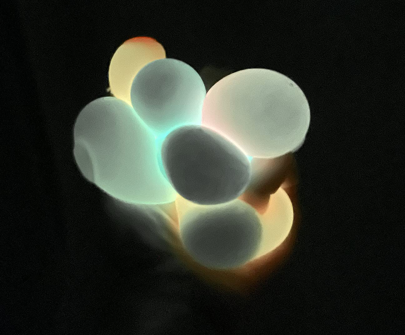 Glow in The Dark Stress Balls - 6 Pack Individually Wrapped Squishy Sensory Toys for Kids & Adults - Shapeable Squeeze Balls for Anxiety Relief, Classroom Rewards, and Party Favors - Fun Fidget Toys for Office, Home, and Travel Use