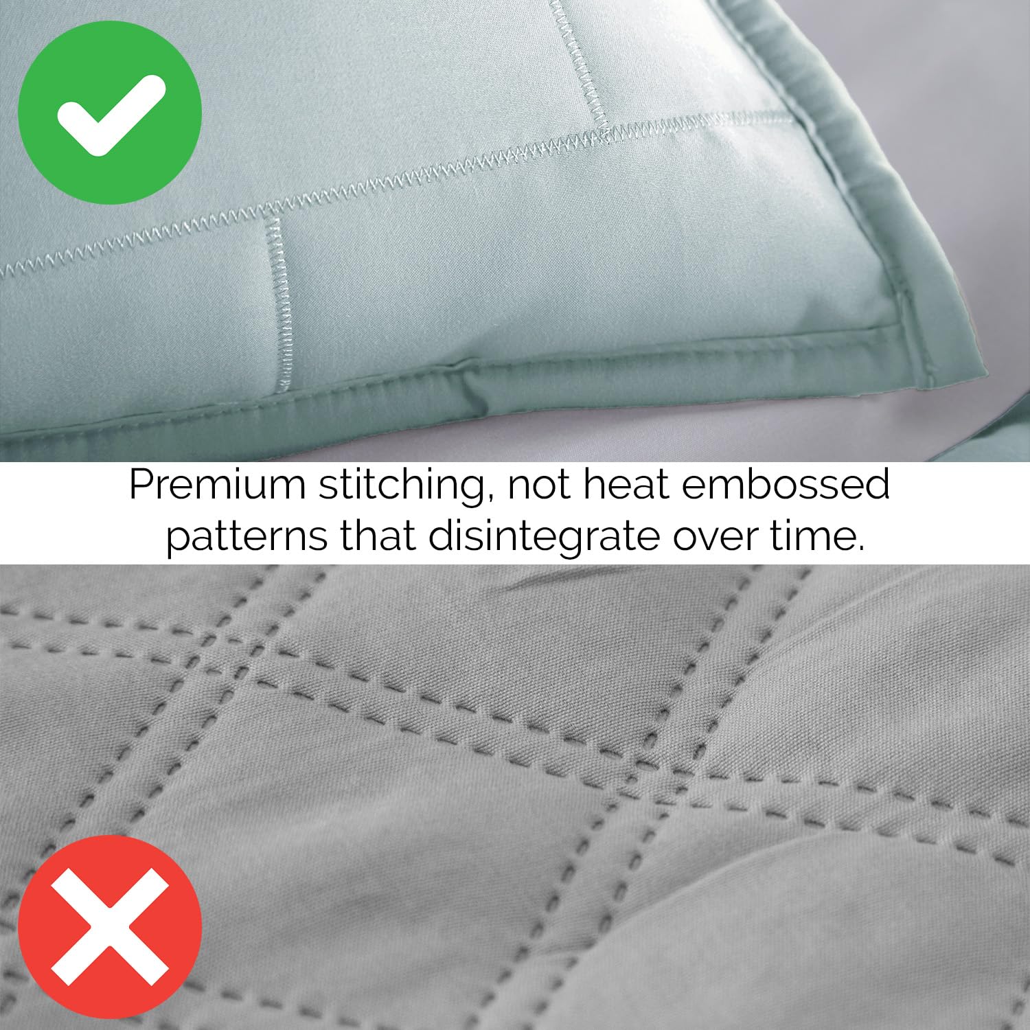 Southshore Fine Living 6-Piece Twin Daybed Comforter Set - Brickyard Blue Quilted Bedding with Cover, 3 Pillow Shams, Bed Skirt & Throw Pillow | Perfect for Guest Rooms, Dormitories & Cozy Reading Nooks