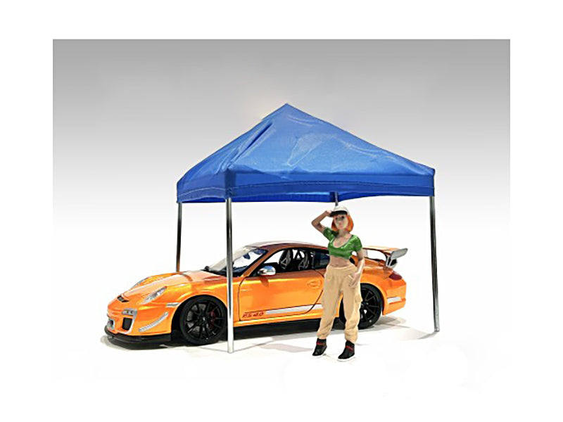 1/24 Scale Hip Hop Girl Figure for Model Cars & Dioramas - Perfect for Urban Street Scene Displays & Custom Car Models
