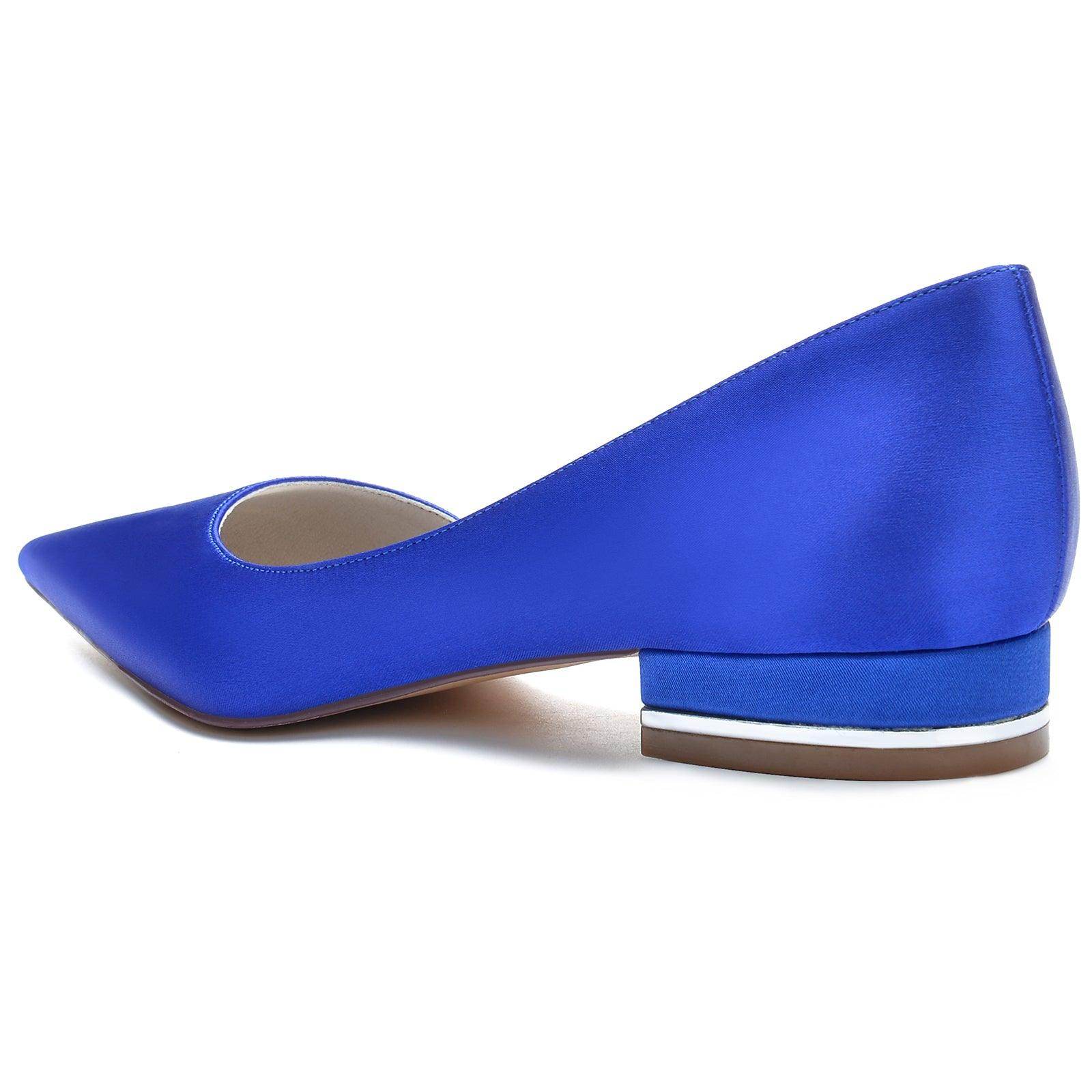 Flat Heel 2.5cm Silk-Like Comfortable Shoes CK0267 - Perfect for Office, Wedding & Casual Wear