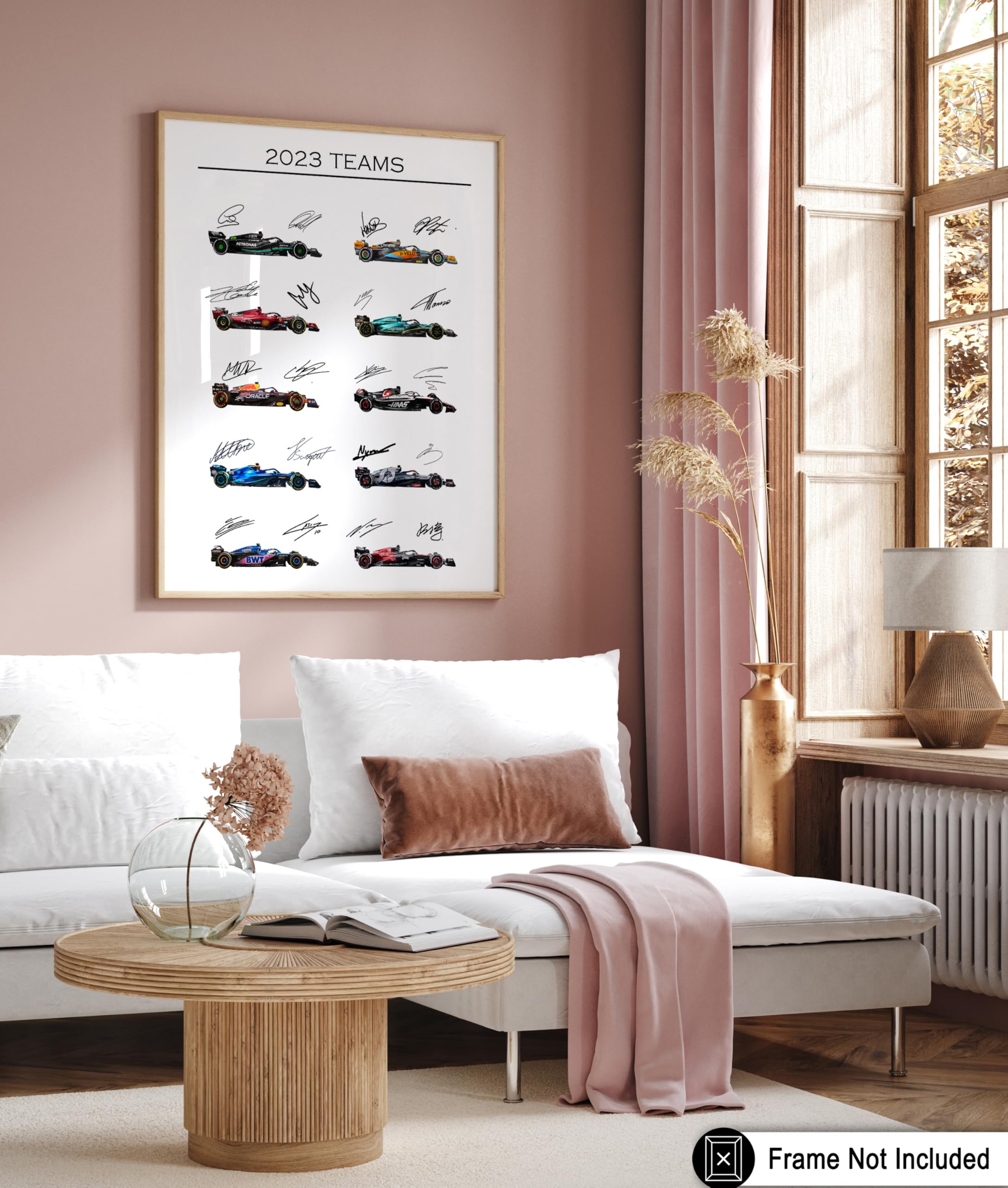 2023 Car Racing Poster - High Quality Race Car Print & Sports Car Art - Perfect Gift for Men, Women & Car Enthusiasts - Wall Decor for Garage, Living Room, Office - 8x10 UNFRAMED - Ideal for Home, Man Cave & Automotive Themed Spaces