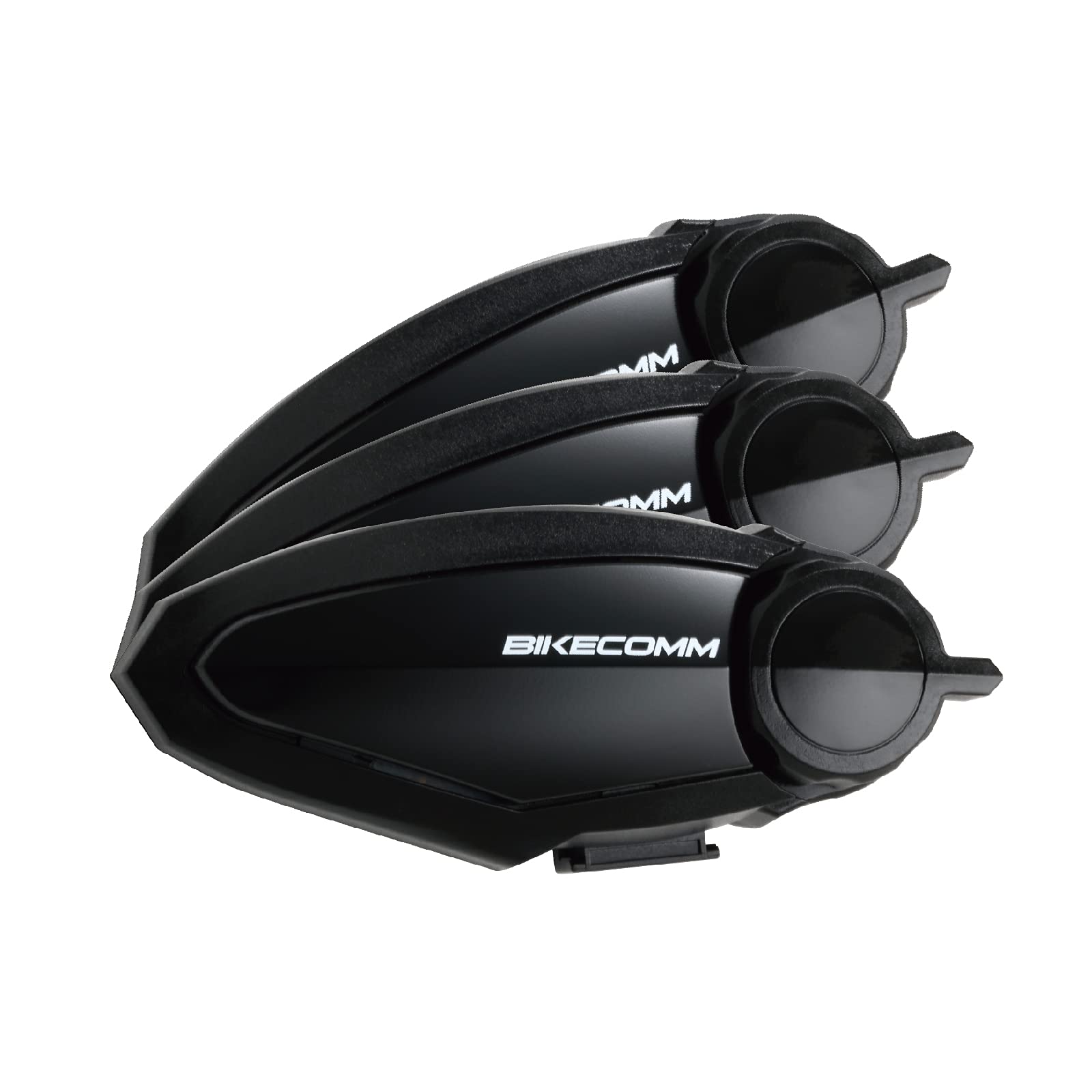 BIKECOMM BK-S2 Motorcycle Bluetooth Headset Intercom - Wireless Group Communication System with Music Sharing & Noise Cancellation for Motorcycle, ATV, Dirt Bike & Off-Road Riding (3 Pack) - Perfect for Group Rides, Adventure Tours & Long-Distance Biking