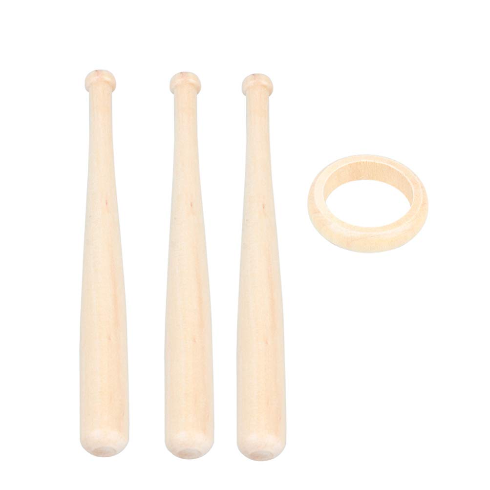BESPORTBLE 4-Pack Mini Baseball Bat Holder - Wall Mount Display Stand for Keychains, Action Figures, DIY Crafts | Perfect for Sports Memorabilia, Gift Wrapping & Home Decor Organization