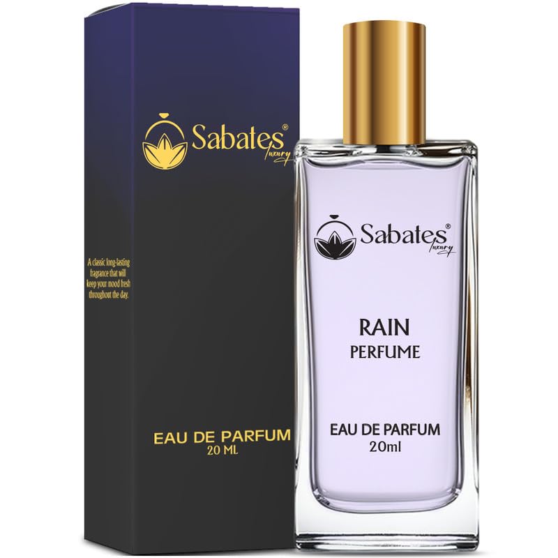 Sabates Rain Eau de Parfum for Women - Long Lasting Floral Fragrance Perfume (20ml, Pack of 1) | Romantic Date Night & Special Occasion Scent
