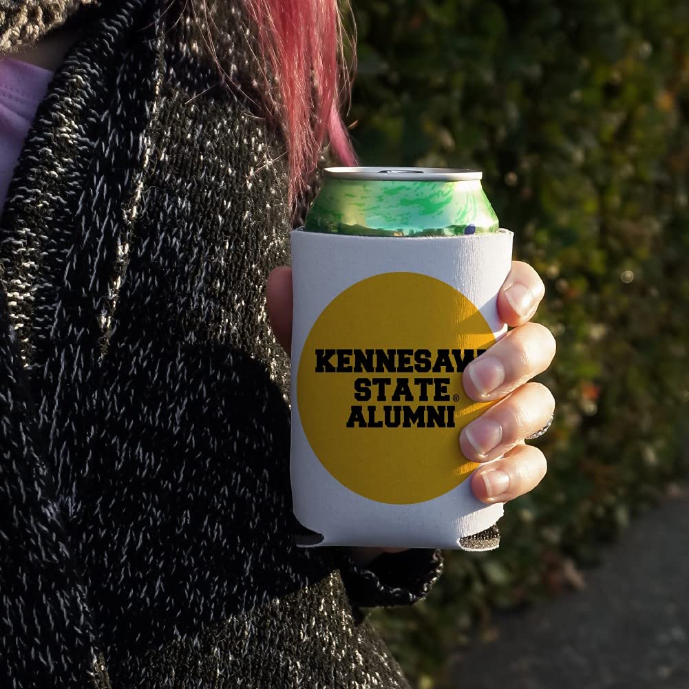 Kennesaw State Owls Alumni Can Cooler - Insulated Collapsible Drink Sleeve for Beer & Soda - Perfect for Tailgates, Picnics & Game Day Parties