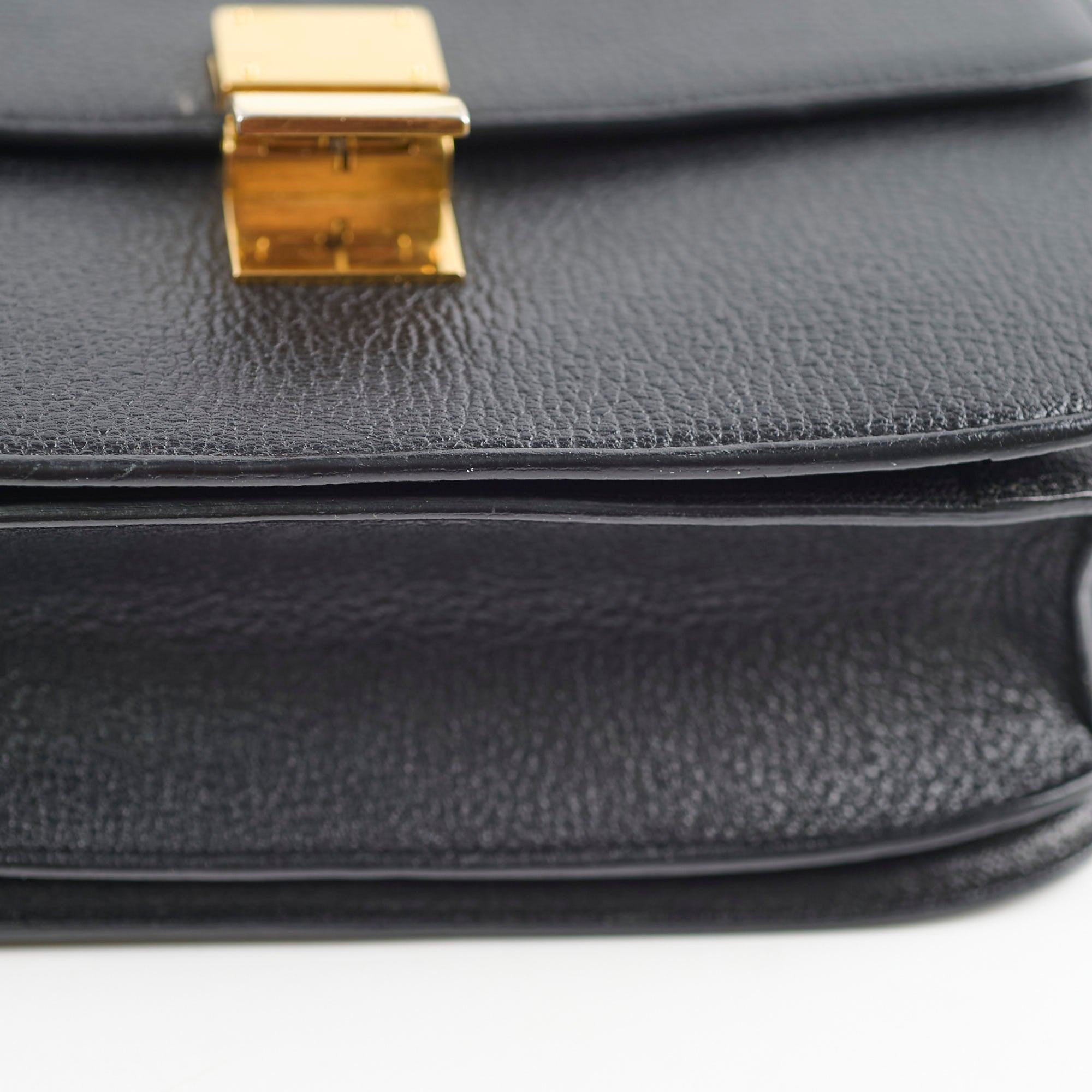 Celine Medium Classic Box Bag in Black | Luxury Leather Crossbody Handbag for Women | Perfect for Work, Travel & Evening Events