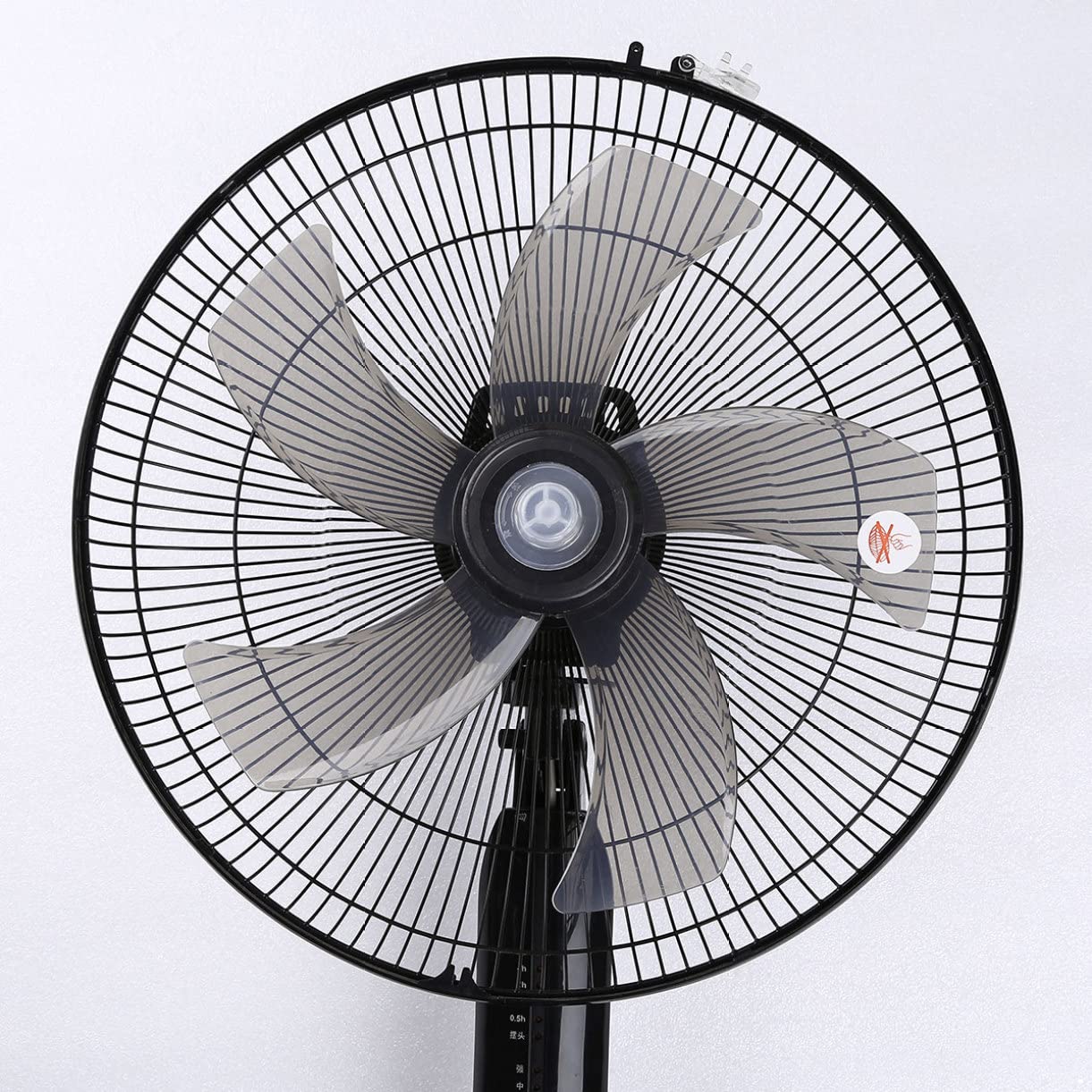 FEESHOW 5-Blade Plastic Fan Blade Replacement for 16 Inch Standing Pedestal Fan - Black - Perfect for Home, Office, and Outdoor Cooling