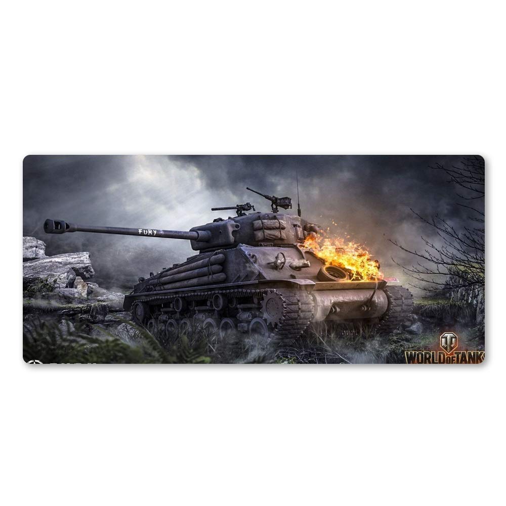 Large Professional Gaming Mouse Pad - 900x300x2mm Cool Tank Design for PC & Computer Gamers - Perfect for Esports, Office Work & Home Gaming Setup