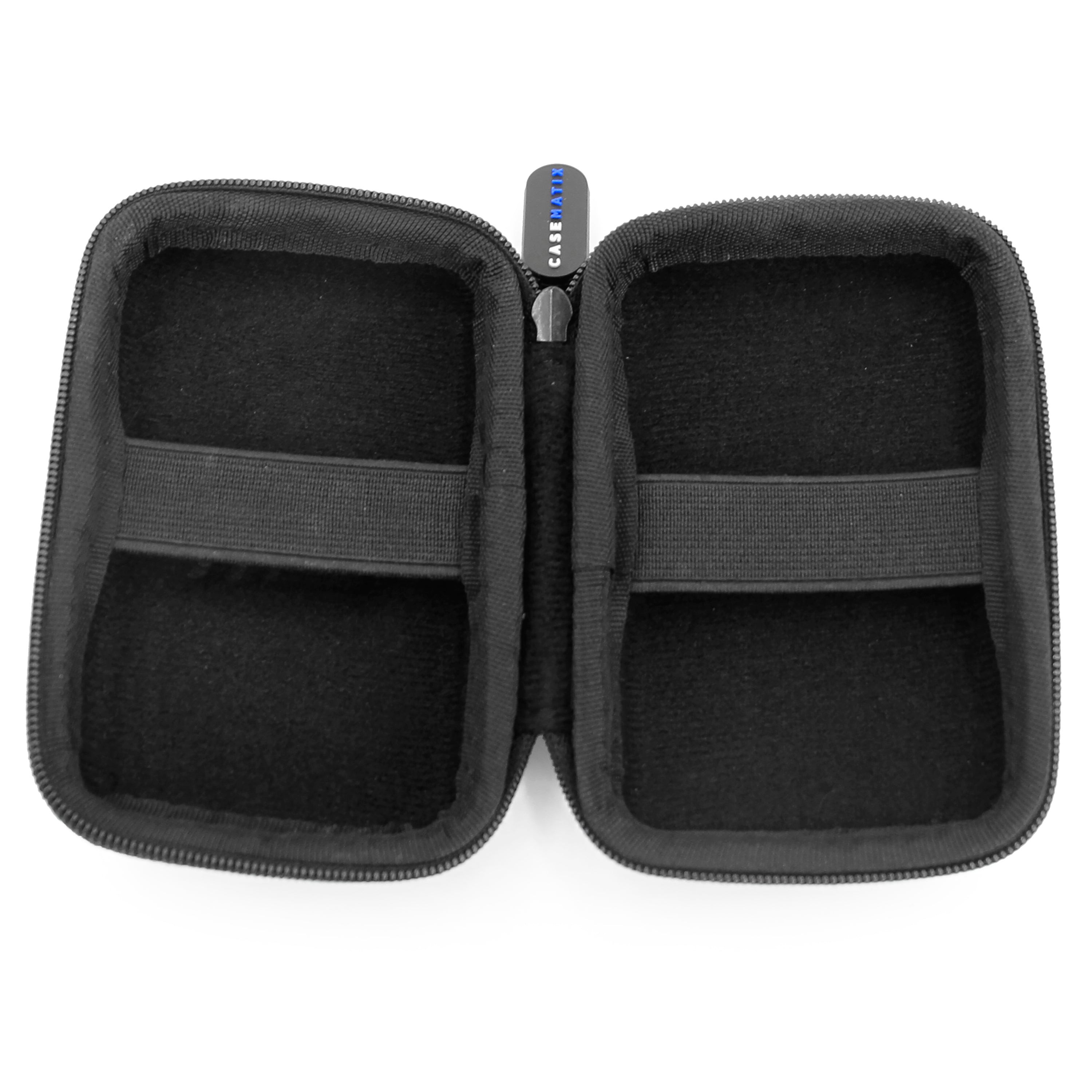 CASEMATIX Clip On Carry Case for Peloton Heart Rate Monitor Armband & Charging Adapter - Protective Storage Case Only | Perfect for Gym, Cycling & Fitness Tracking