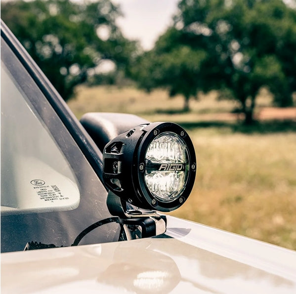Ford Bronco Sport A Pillar LED Light Mount Kit - Compatible with Rigid Industries 360 Series & D Series LED Lights | Off-Road Lighting Upgrade for Adventure & Night Driving