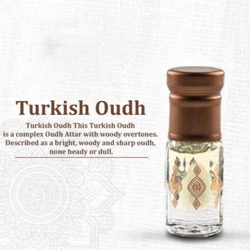 Premium Pure Turkish Istanbul Oud Oil 12ml - Authentic Turkey Imported Fragrance Oil for Perfume, Aromatherapy & Spiritual Rituals
