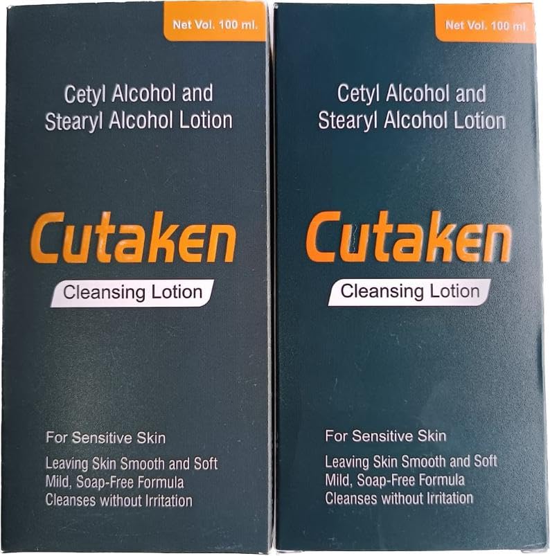 CUTAKEN Cleansing Lotion for Face & Body - 2 Pack | Gentle Hydrating Facial Wash & Skin Moisturizer | Perfect for Daily Skincare Routine & Travel