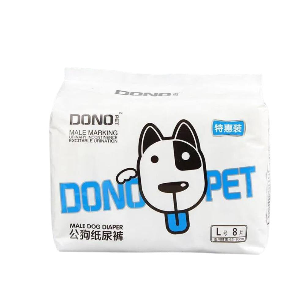 **Dono Pet Disposable Puppy Diapers for Male & Female Dogs - Absorbent & Leak-Proof - Perfect for House Training, Travel & Incontinence Care**