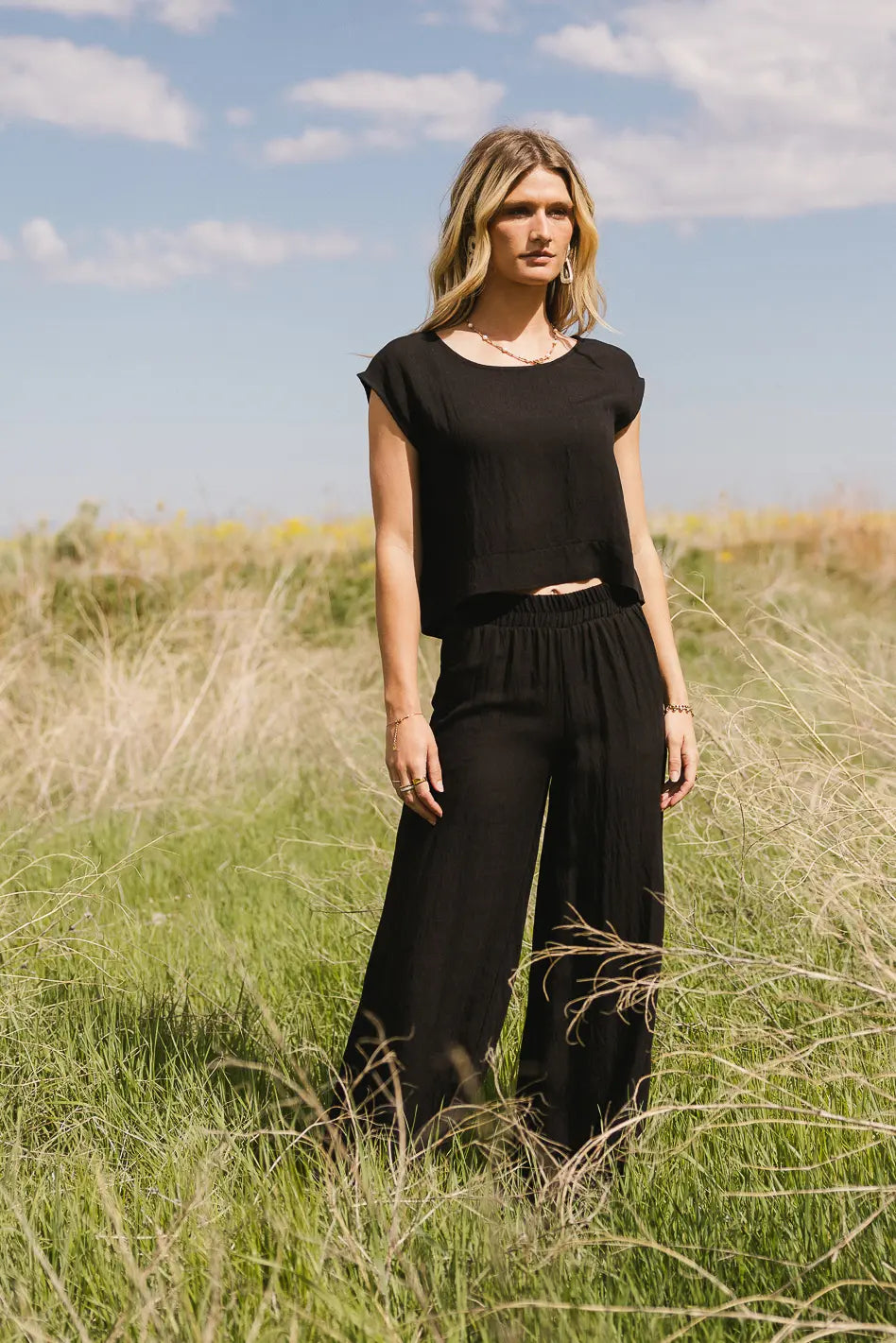 Black Maren Pants for Women - High Waisted Comfortable Stretch Trousers | Perfect for Office, Travel & Casual Wear