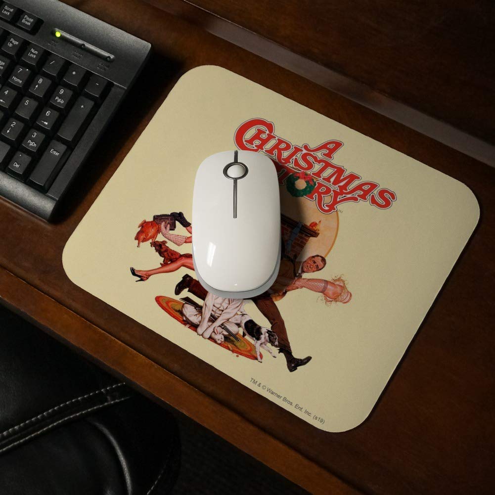 Christmas Story Poster Mouse Pad - Low Profile, Thin Design for Gaming & Office Use - Perfect for Holiday Decor & Workspace Setup