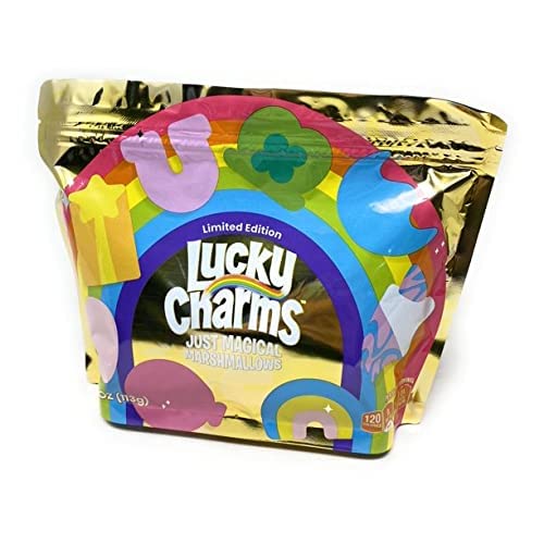 Lucky Charms Limited Edition Just Magical Marshmallows - Sweet Breakfast Cereal Topping for Kids & Family Fun (Perfect for Birthday Parties & Holiday Treats)