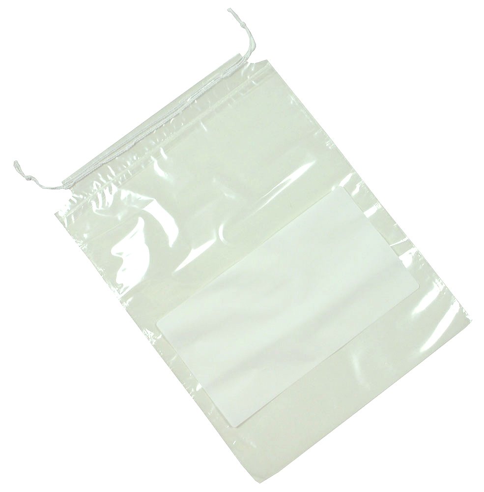 Premium Polypropylene Pull-Tite Drawstring Bag with White Block - Waterproof & Durable Storage Solution for Travel, Sports Gear, and Camping Essentials