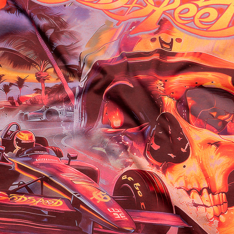 Godspeed New York F1 Racing Dreams T-Shirt - Red | Stylish Motorsport Apparel for Formula 1 Fans & Streetwear Enthusiasts