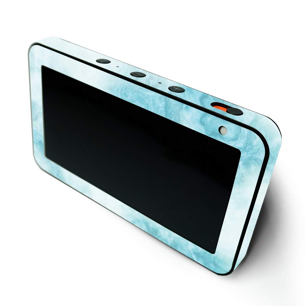 MightySkins Protective Vinyl Wrap for Amazon Echo Show 5 (1st & 2nd Gen) - Blue Marble Design | Easy to Apply & Remove | Made in USA | Perfect for Home, Office & Travel Protection