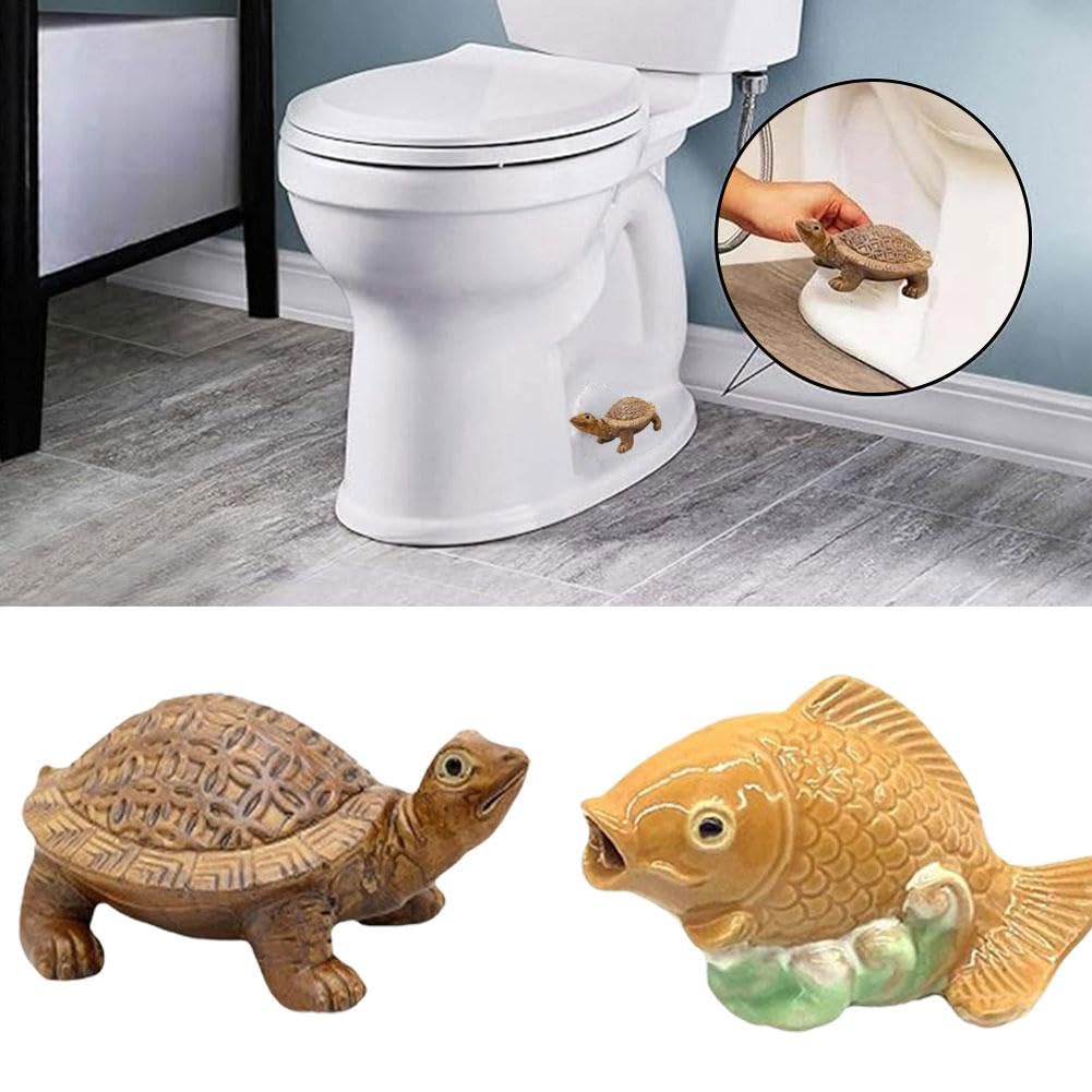 Decorative Fish Ceramic Toilet Bolt Covers & 24 Empty DIY Fillable Advent Calendar Boxes - Perfect for Bathroom Upgrades and Christmas Countdown Decorations