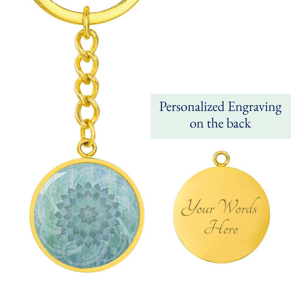 Ocean Hues Keychain - Stylish & Durable Key Ring for Beach Lovers, Travel Accessories, Gifts for Women & Men - Perfect for Keys, Bags, Backpacks & Everyday Carry