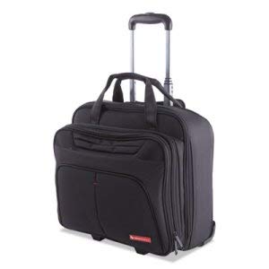 Black Rolling Business Case with Wheels - Perfect for Office, Travel & Professional Meetings