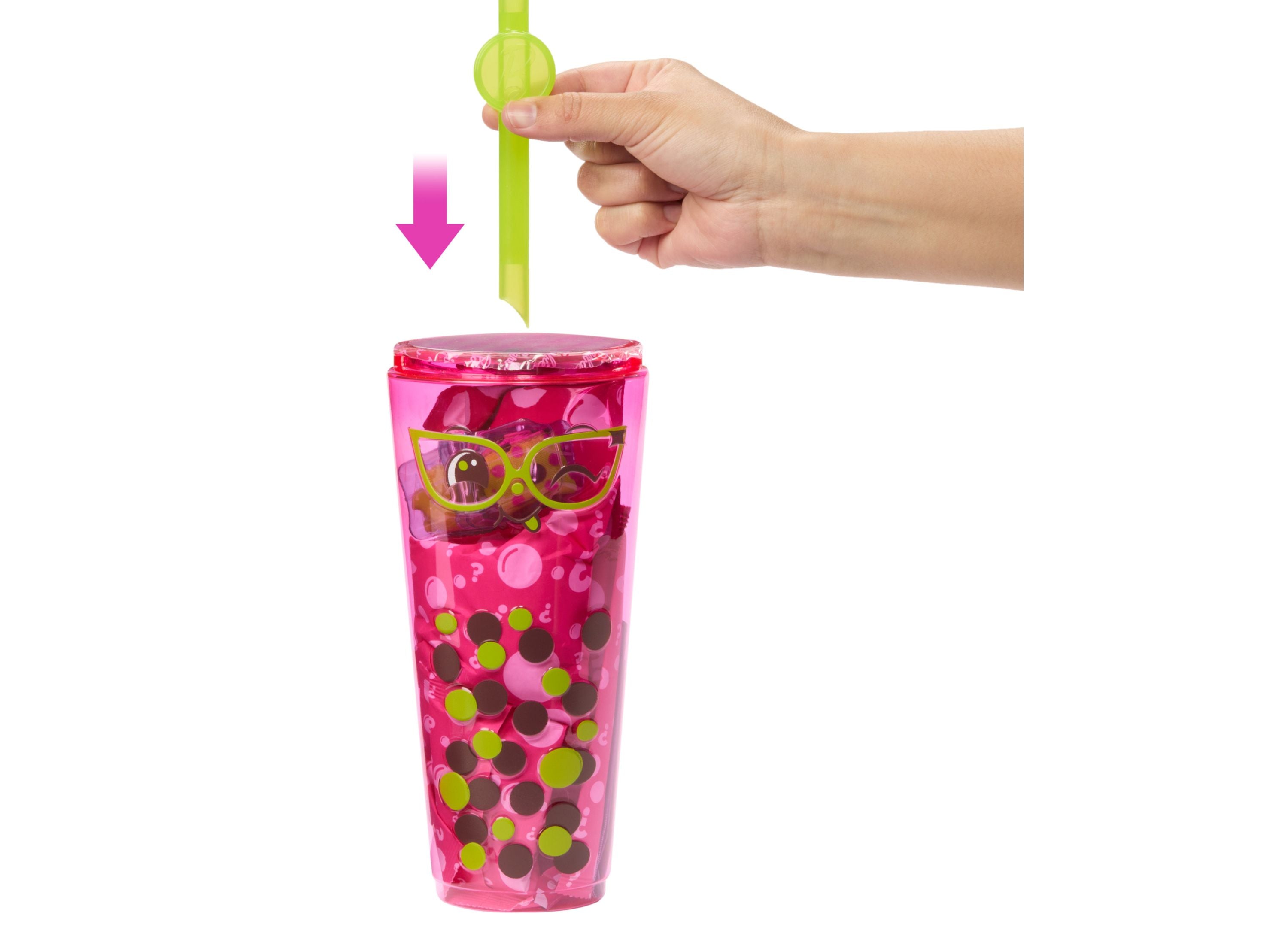 Barbie Pop Reveal Bubble Berry Bliss Scented Tea Series Fashion Doll with 5 Surprise Accessories - Perfect for Kids Birthday Gifts & Collectible Display